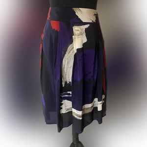 DKNYC Colorful Silk Skirt